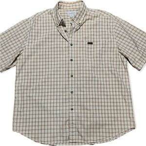 Carhartt Plaid Button Down Short Sleeve Shirt Sz XL